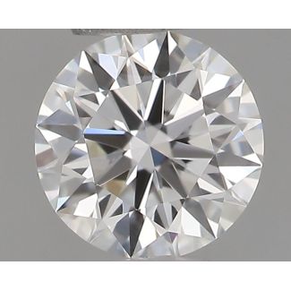 0.32 Carat Round F VVS2 EX GIA Natural Diamond