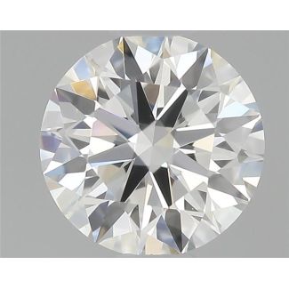 0.41 Carat Round H VVS2 EX GIA Natural Diamond