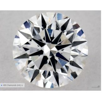 0.5 Carat Round E VS2 EX GIA Natural Diamond