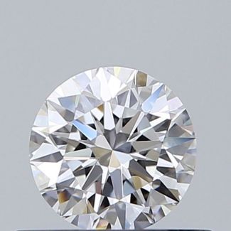 0.46 Carat Round E VVS1 EX GIA Natural Diamond