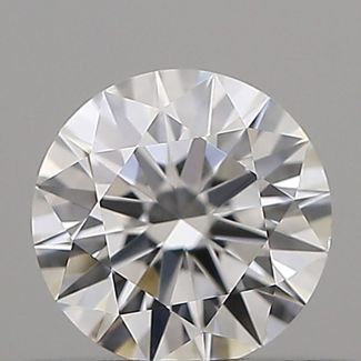 0.33 Carat Round D VVS2 EX GIA Natural Diamond