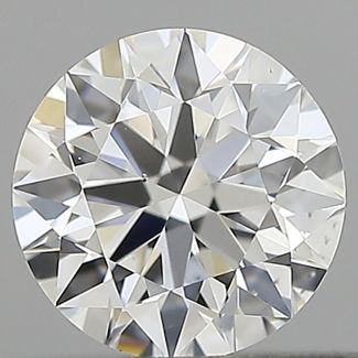 0.52 Carat Round D VS2 EX GIA Natural Diamond