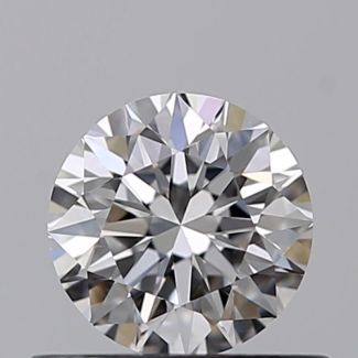 0.45 Carat Round E VVS1 VG EX GIA Natural Diamond