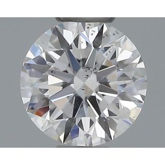 0.31 Carat Round E SI2 EX GIA Natural Diamond