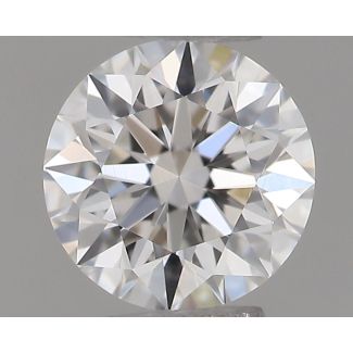 0.31 Carat Round F VVS1 EX VG GIA Natural Diamond