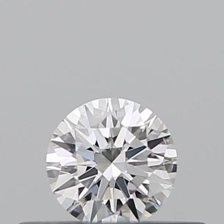 0.21 Carat Round D VVS2 EX GIA Natural Diamond