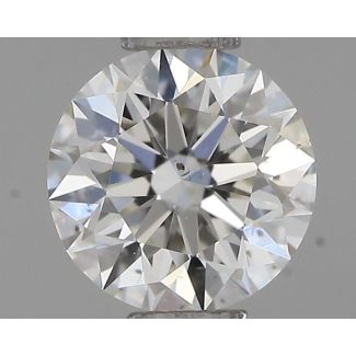 0.40 Carat Round G VS2 EX GIA Natural Diamond