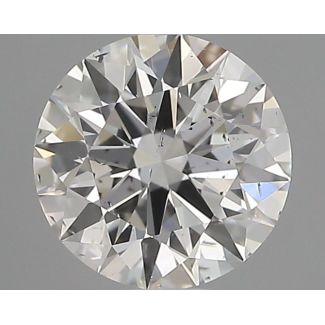 0.5 Carat Round F SI1 EX GIA Natural Diamond