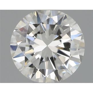 0.50 Carat Round H SI1 VG EX GIA Natural Diamond