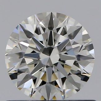 0.61 Carat Round H VVS1 EX GIA Natural Diamond