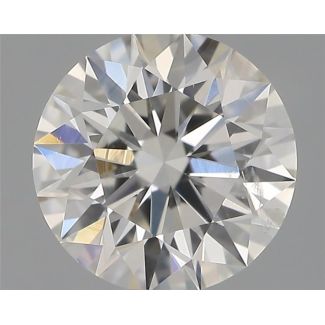 0.53 Carat Round H SI1 EX GIA Natural Diamond