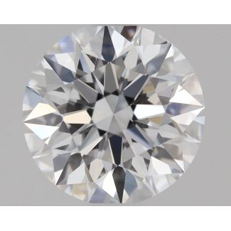 0.61 Carat Round D VVS1 EX GIA Natural Diamond