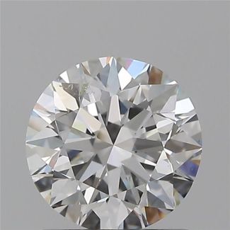 0.90 Carat Round E SI1 EX GIA Natural Diamond