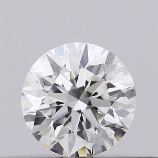 0.22 Carat Round F VVS2 EX GIA Natural Diamond