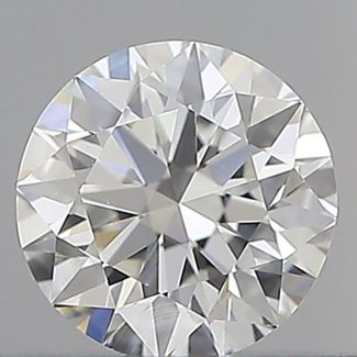 0.40 Carat Round F VS1 EX GIA Natural Diamond