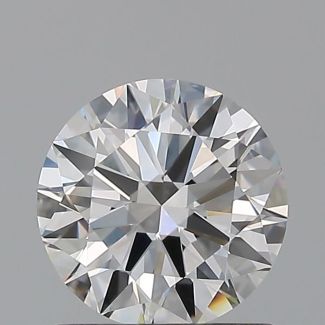 0.9 Carat Round E VVS1 EX GIA Natural Diamond