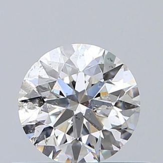 0.50 Carat Round G SI2 EX VG GIA Natural Diamond