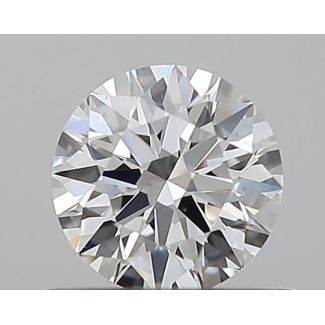 0.51 Carat Round F VS1 EX GD GIA Natural Diamond