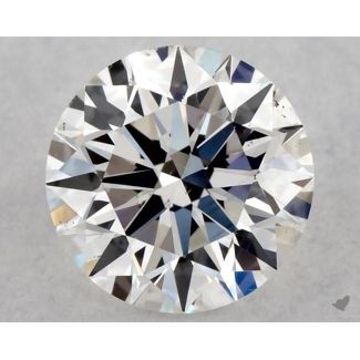 0.53 Carat Round G SI2 EX GIA Natural Diamond