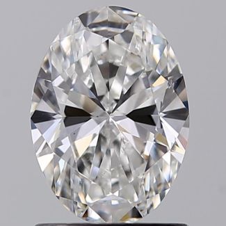 1.00 Carat Oval E VS1 - EX GIA Natural Diamond