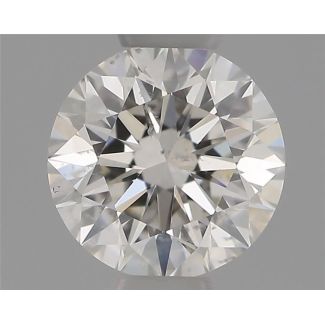 0.41 Carat Round H SI2 EX GIA Natural Diamond