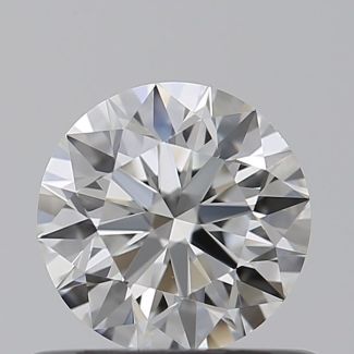 0.57 Carat Round G VVS2 EX GIA Natural Diamond