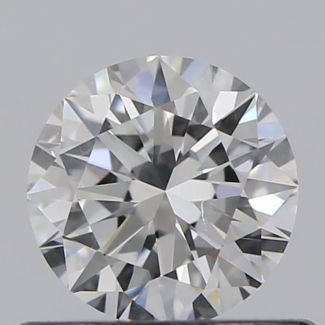 0.47 Carat Round F VVS1 EX GIA Natural Diamond