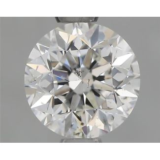 0.70 Carat Round G SI1 GD EX VG GIA Natural Diamond