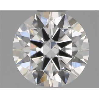 0.51 Carat Round G SI1 EX GIA Natural Diamond