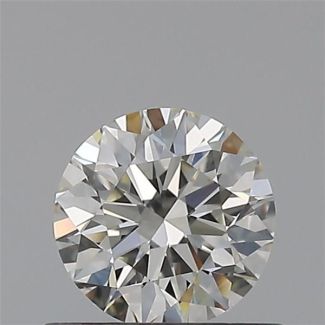 0.50 Carat Round G VVS2 EX IGI Natural Diamond