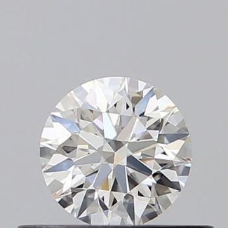 0.35 Carat Round H VVS1 EX GIA Natural Diamond