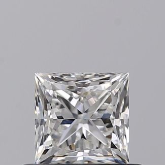 0.50 Carat Princess F VVS1 - VG GD GIA Natural Diamond