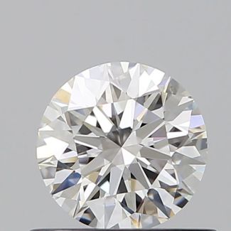 0.59 Carat Round G VS2 EX GIA Natural Diamond