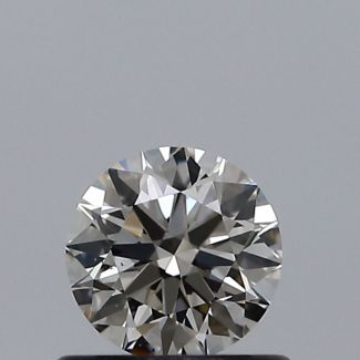 0.50 Carat Round J VS2 EX VG GIA Natural Diamond