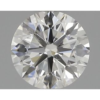 0.37 Carat Round G SI1 EX GIA Natural Diamond