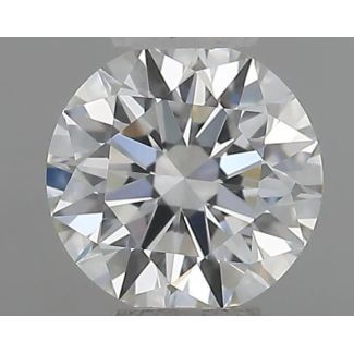 0.40 Carat Round F VVS1 EX GIA Natural Diamond