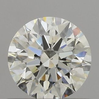 0.55 Carat Round H VS2 EX GIA Natural Diamond