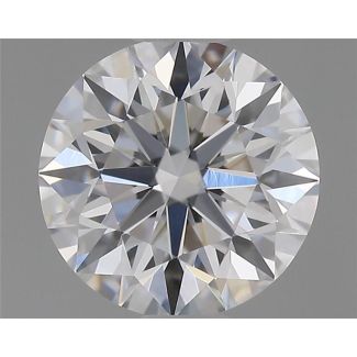 0.5 Carat Round E VVS1 EX GIA Natural Diamond