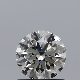 0.70 Carat Round I VS2 VG EX GIA Natural Diamond