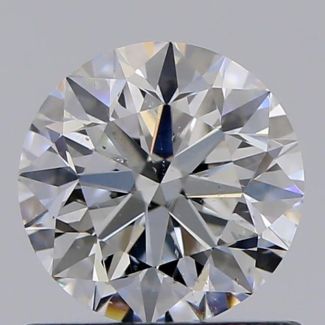 0.72 Carat Round F SI1 VG EX GIA Natural Diamond