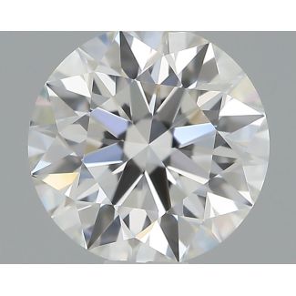 0.53 Carat Round F VVS1 EX GIA Natural Diamond