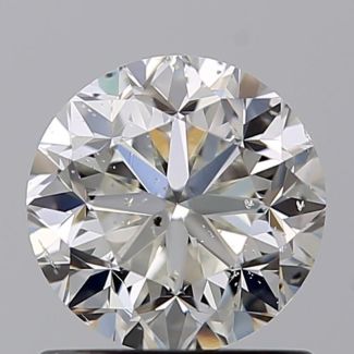 1.00 Carat Round I SI2 F EX VG GIA Natural Diamond