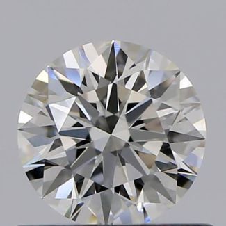 0.50 Carat Round H VVS2 EX VG GIA Natural Diamond