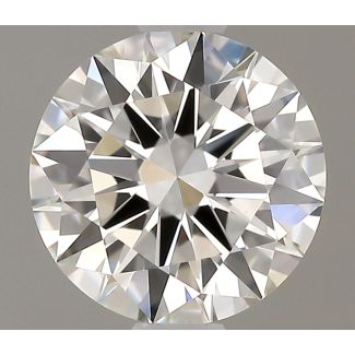 0.6 Carat Round H VVS2 EX GIA Natural Diamond