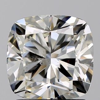 1.50 Carat Cushion Modified J SI2 - EX VG GIA Natural Diamond