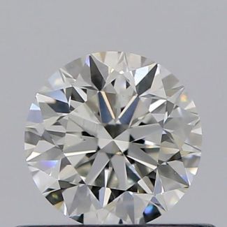 0.45 Carat Round H VS2 VG EX GIA Natural Diamond