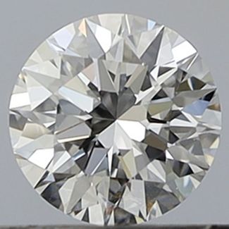 0.35 Carat Round D VVS2 EX GIA Natural Diamond