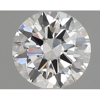 0.6 Carat Round F VS1 EX GD GIA Natural Diamond