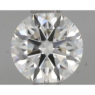 0.5 Carat Round H VVS2 EX IGI Natural Diamond