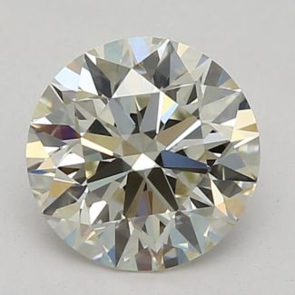 0.70 Carat Round J VVS2 EX GIA Natural Diamond